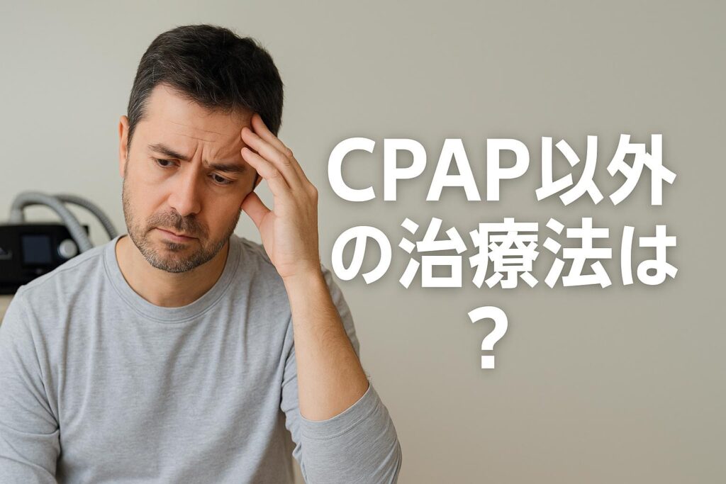 睡眠時無呼吸症候群に効く！シーパップ以外の治療法を徹底解説